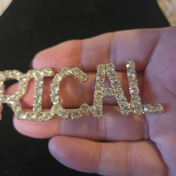 LYRICAL Rhinstone Brooch Pin - Picture 7 of 8